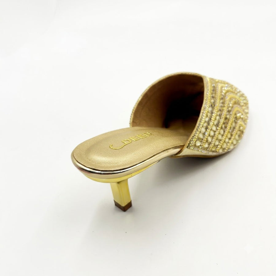 Women's Bridal Kitten Heel Slip on