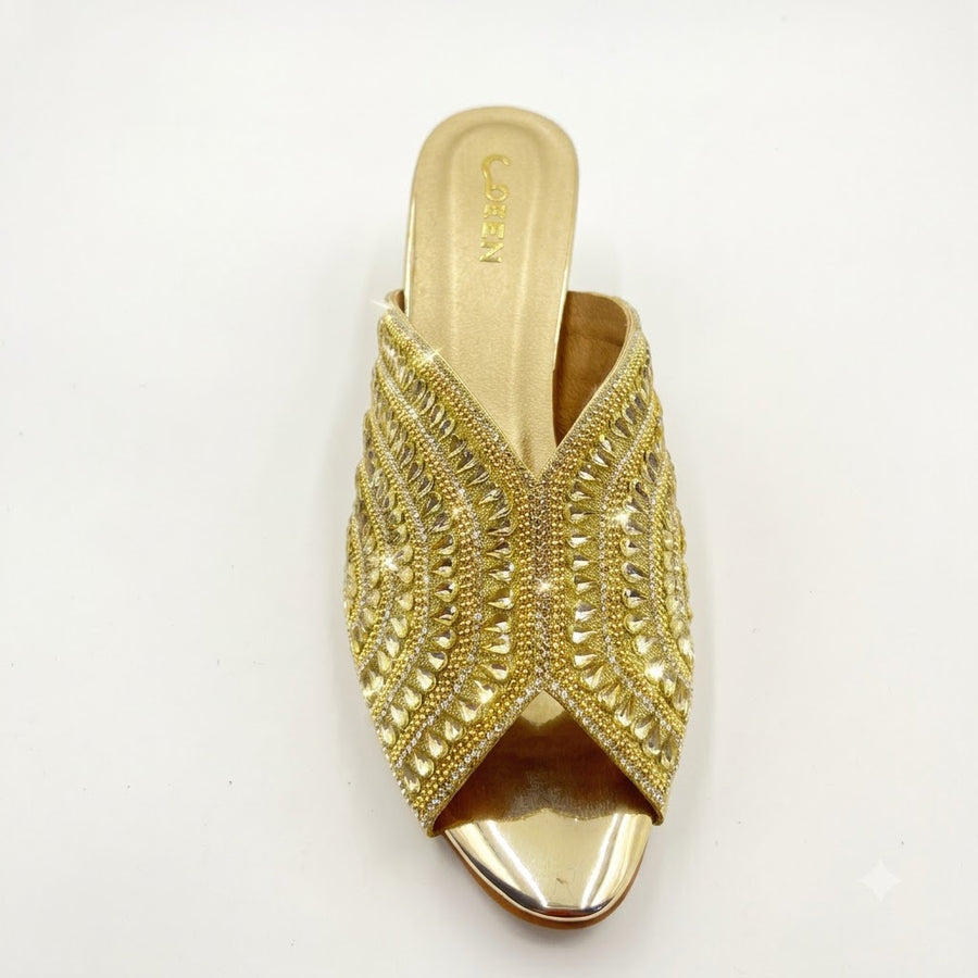 Women's Bridal Kitten Heel Slip on
