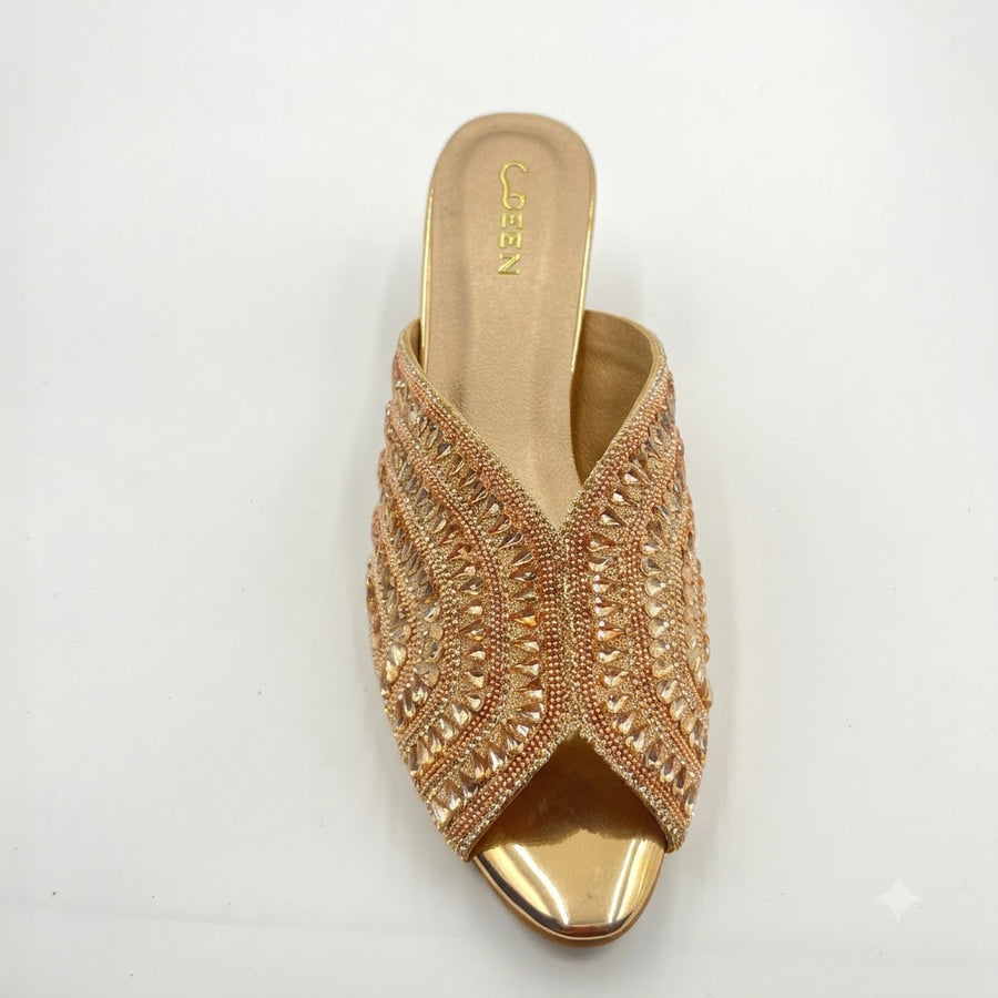 Women's Bridal Kitten Heel Slip on