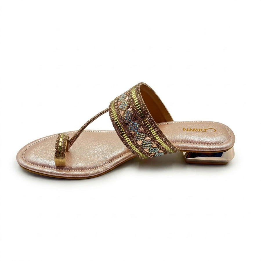 Women's Bridal Flat Heel Slip on