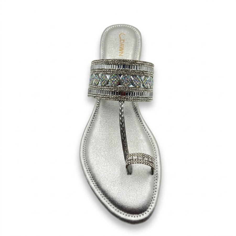 Women's Bridal Flat Heel Slip on