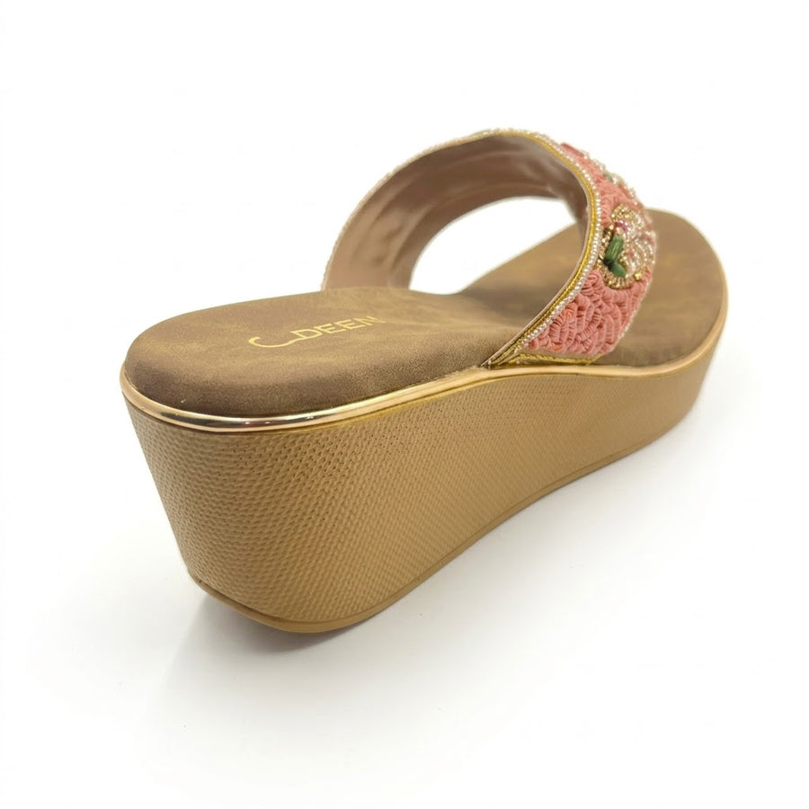 Women's Bridal Wedge Heel Slip on
