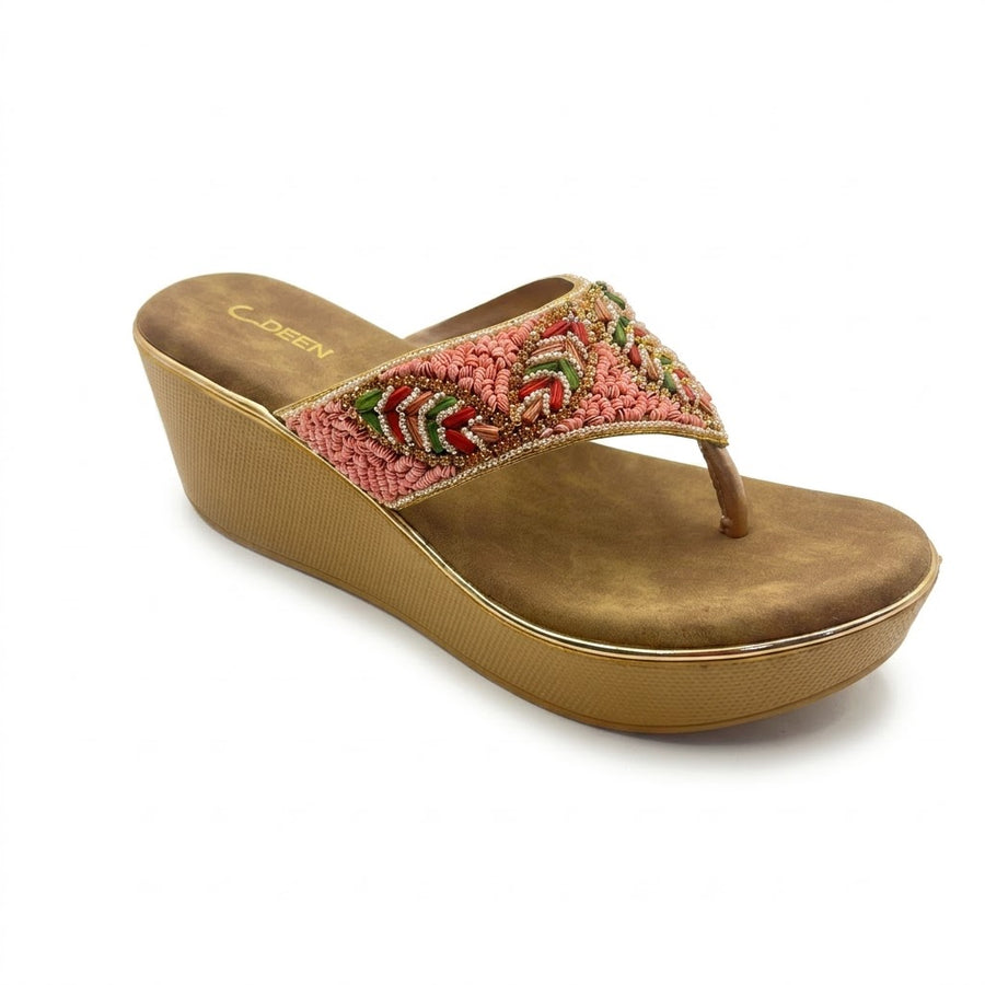 Women's Bridal Wedge Heel Slip on
