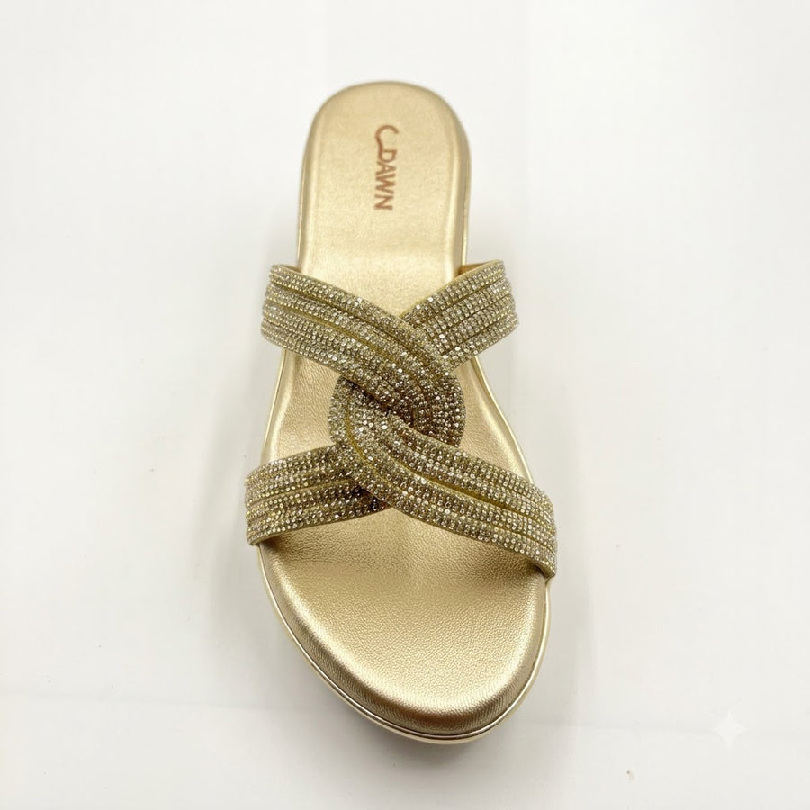 Women's Bridal Wedge Heel Slip on