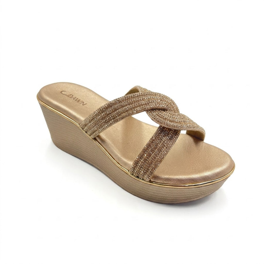 Women's Bridal Wedge Heel Slip on
