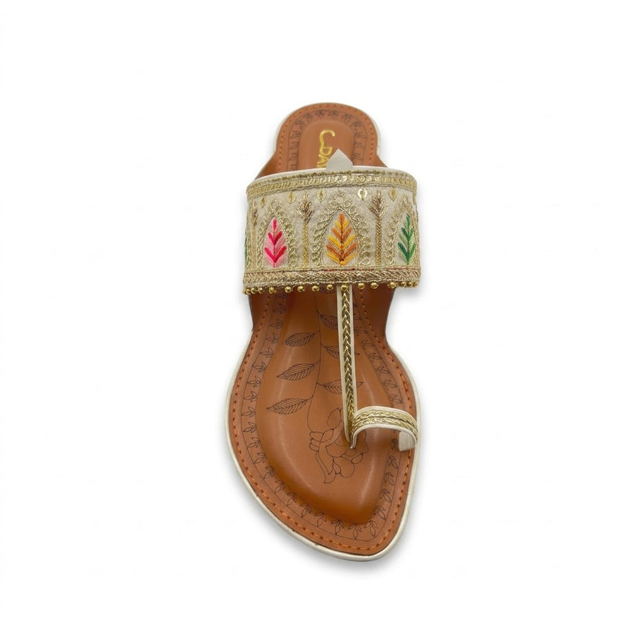 Women's Ethnic Block Heel Kolhapuri