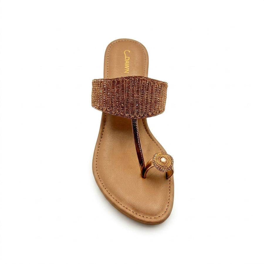 Women's Bridal Block Heel slip on