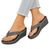 Wedge Heel Flip-Flop Slipper