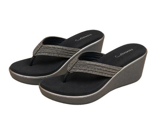 Wedge Heel Flip-Flop Slipper