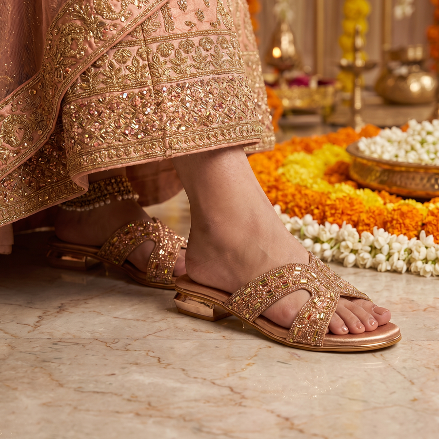 Bridal Flat Heel Slip-On