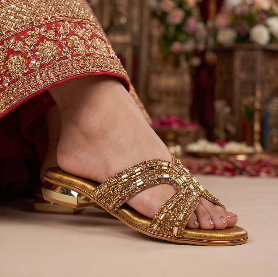 Bridal Flat Heel Slip-On