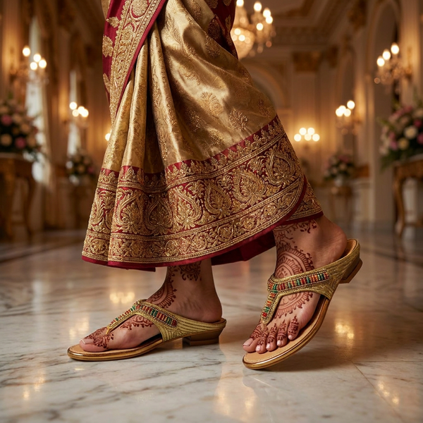 Women Bridal Flat Heel Slip on