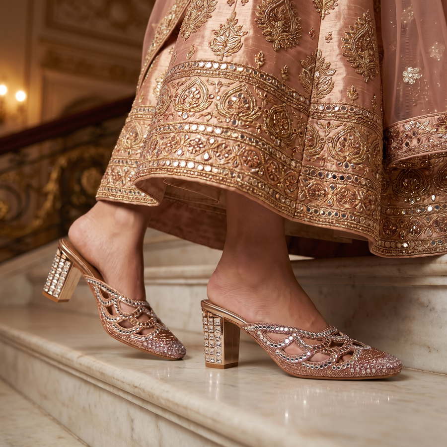 Bridal Block Heel