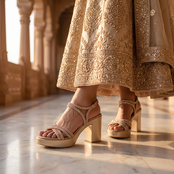 Women's Bridal Block Heel Sandal