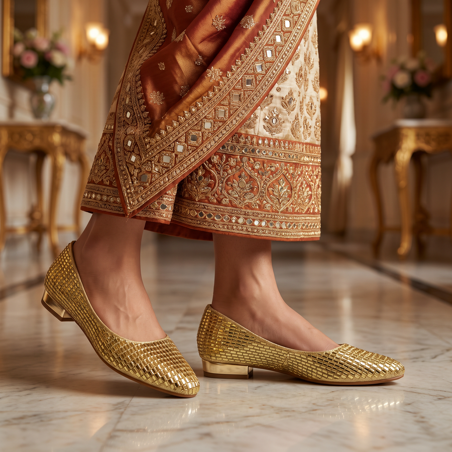 Women's Bridal Flat Heel shoe