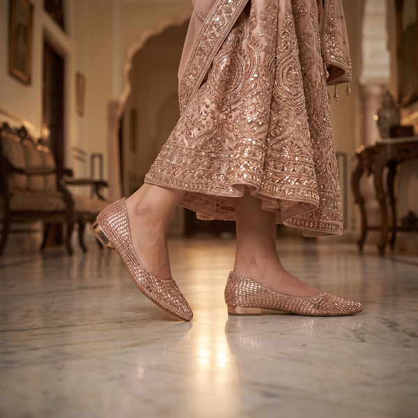 Women's Bridal Flat Heel Shoe