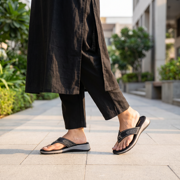 Women's Ethnic Flat Heel Slipper
