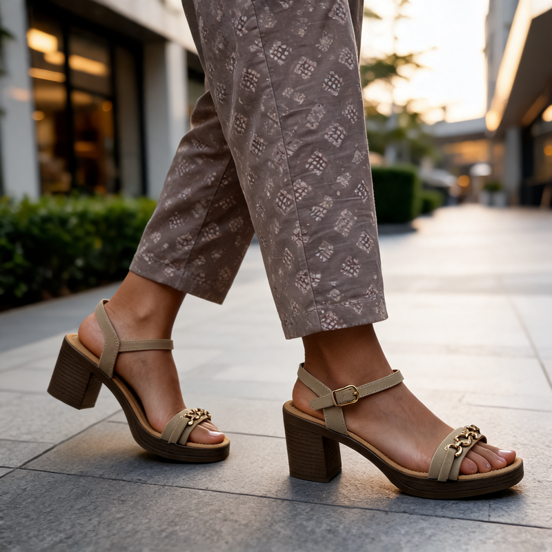 Women's Casual Block Heel Sandal