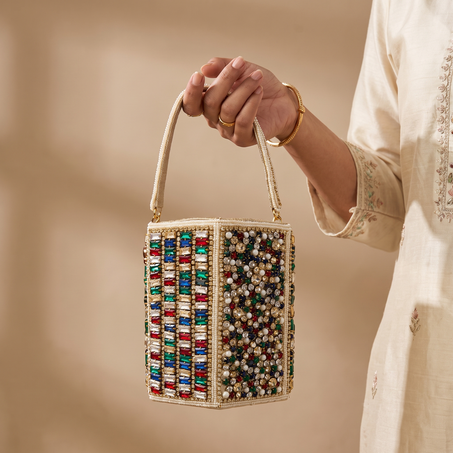 Women's Gold and Jewel Encrusted Clutch