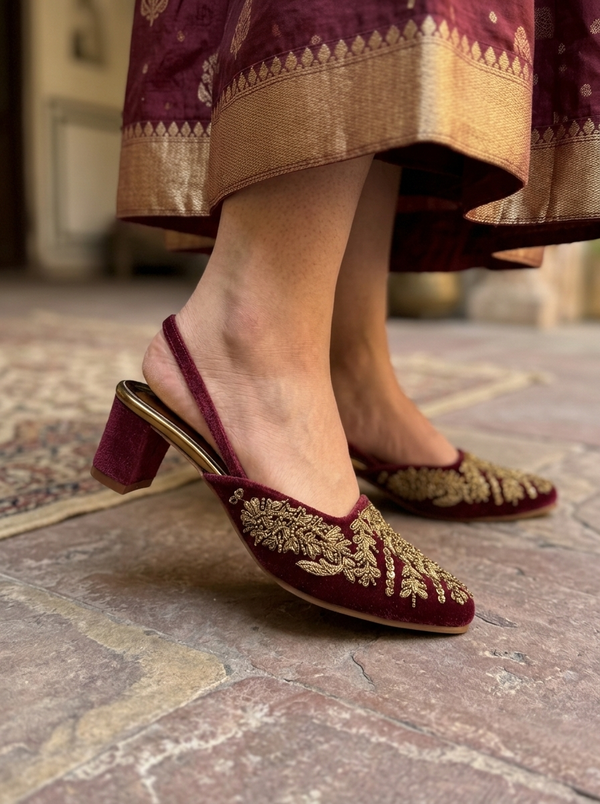 Women's Bridal Mules