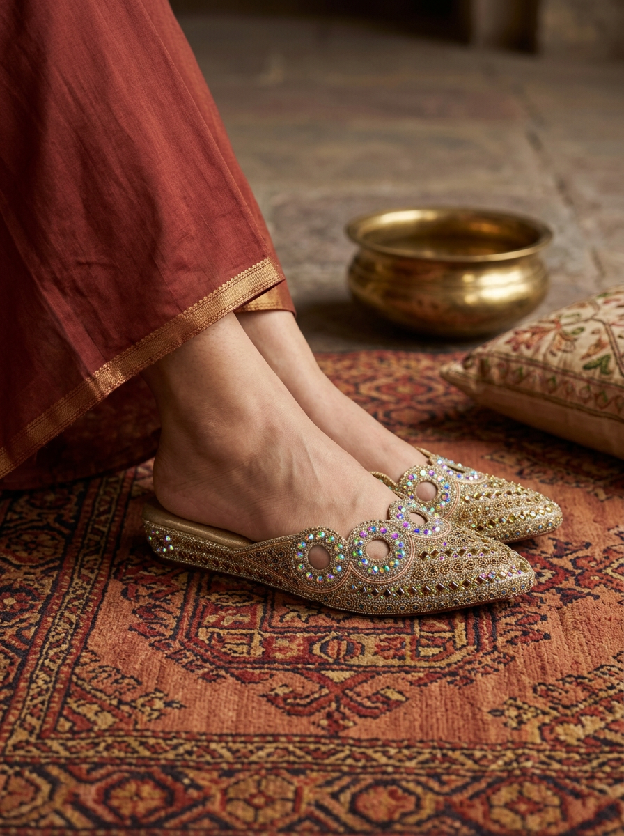 Women's Bridal Mules