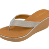 wedge heel flip-flop sandal-slipper