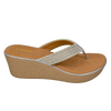 wedge heel flip-flop sandal-slipper