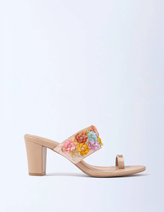 Flat Heel Printed Sandals
