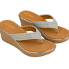 wedge heel flip-flop sandal-slipper