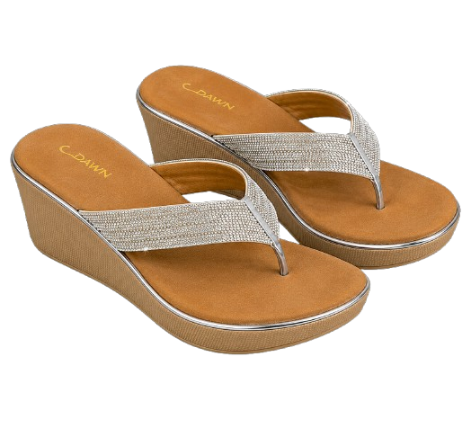 wedge heel flip-flop sandal-slipper